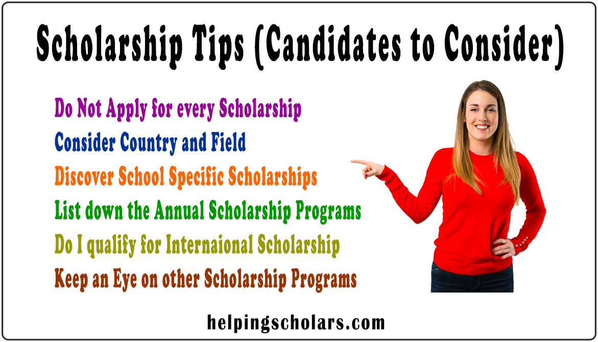 Scholarship Tips | Candidate Should Consider