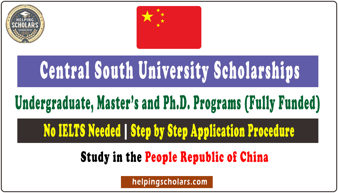 CSU Scholarship 2024/25 | Central South University in China
