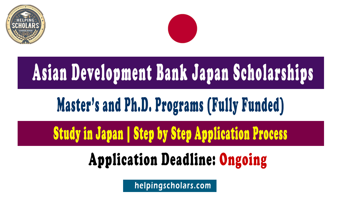 ADB Japan Scholarships 2024/25 | Study in Tokyo University Japan
