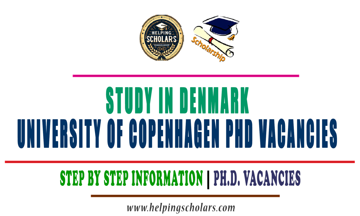 University of Copenhagen PHD Vacancies 2024 in Denmark