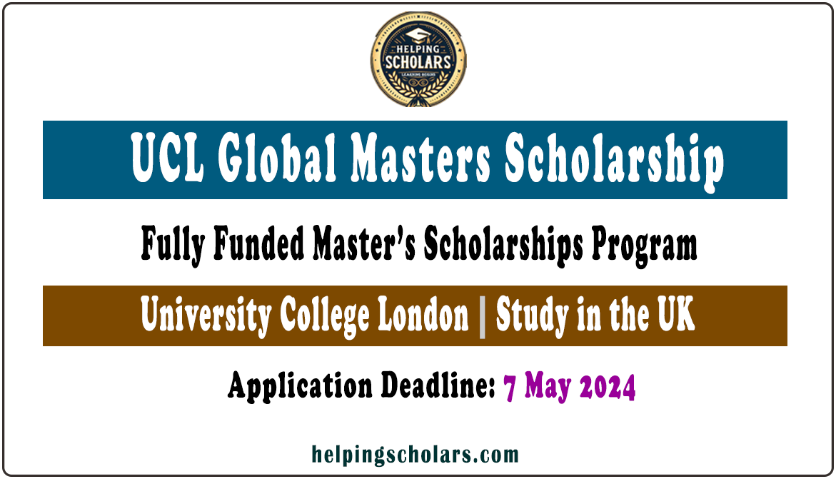 UCL Global Masters Scholarship 2024/25