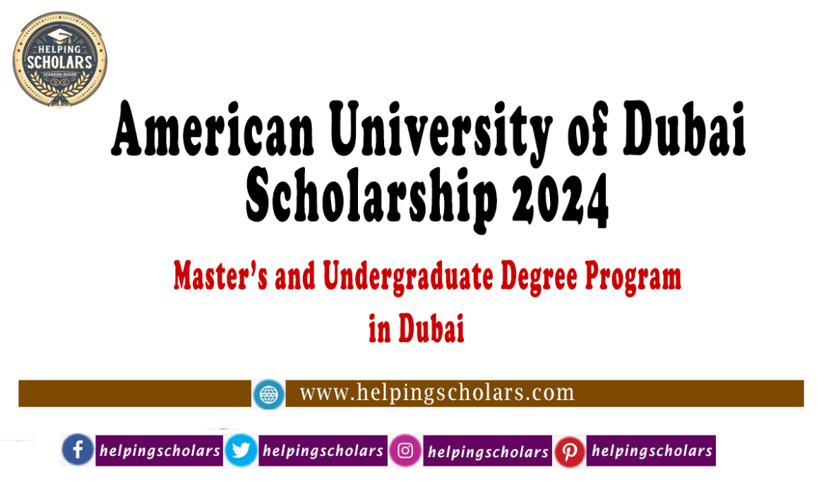 American University of Dubai scholarship 2024 – Study in UAE