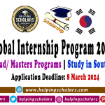 Global Internship Program South Korea