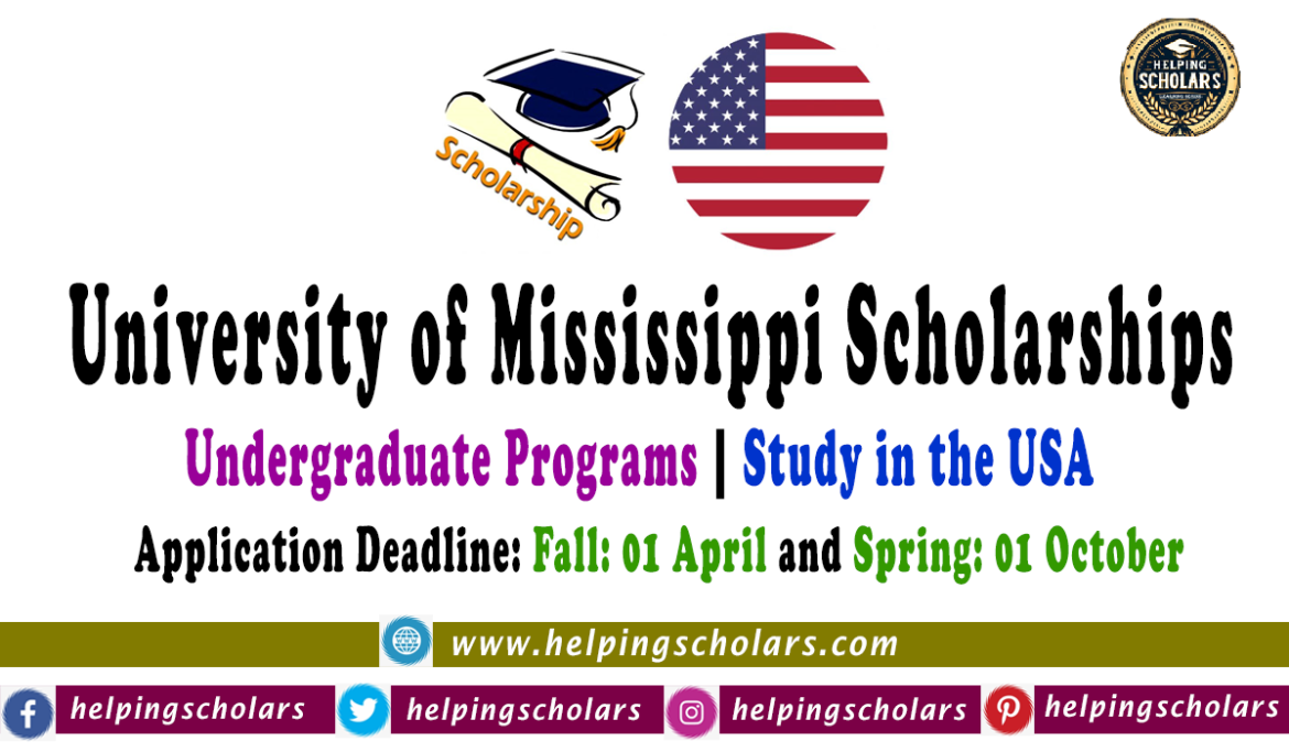 University of Mississippi Scholarships in US (Fully Funded)