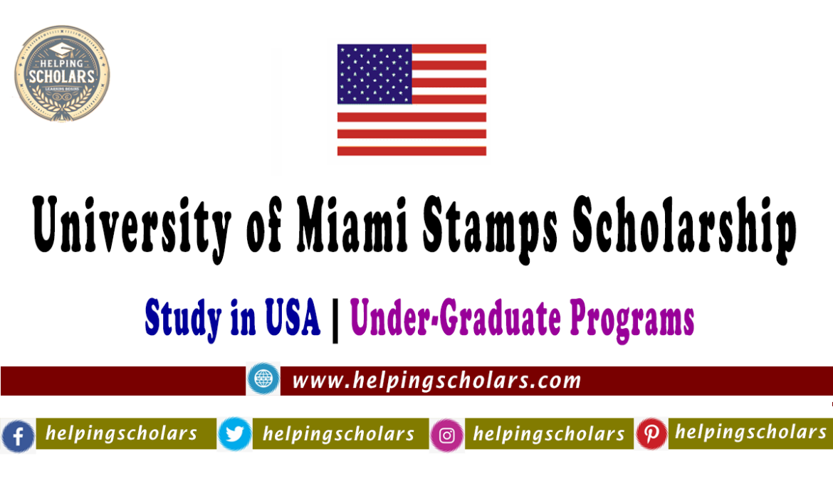 Miami Stamps Scholarship 2025 in the USA