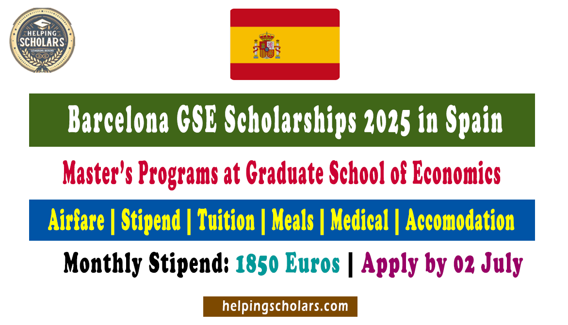 Barcelona GSE Scholarships 2025 in Spain (Fully Funded)