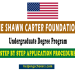 Shawn Carter Foundation Scholarship