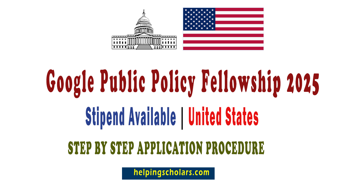 Google Public Policy Fellowship 2025 in USA
